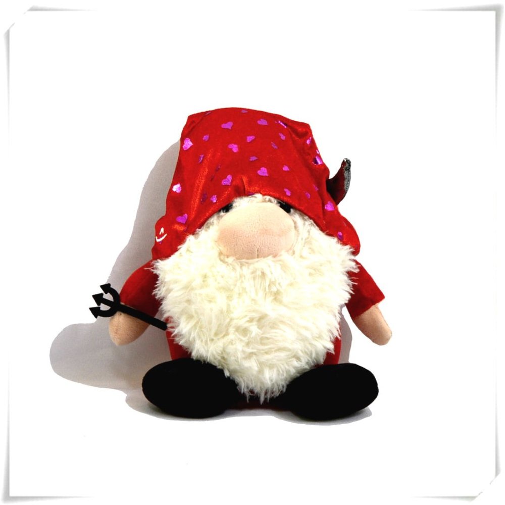 💲Sale - Gnomlins Gnome Elf with Trident in a Hat with Pink Hearts and Horns EUC